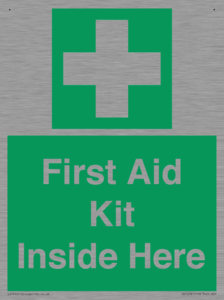 First Aid Kit Inside Here